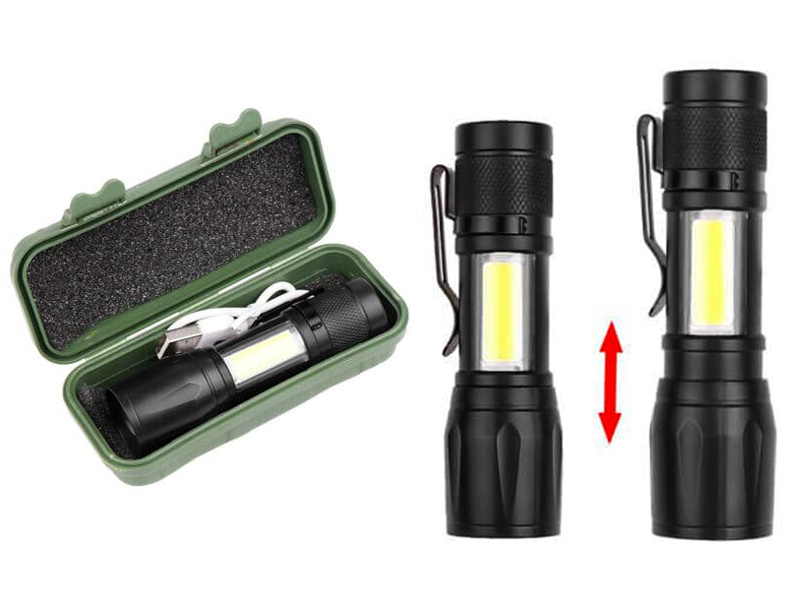 LED Flashlight – Waterproof Torch with USB Fast Charging & Side Lamp - Image 6